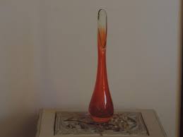 viking mid century vase art glass vase