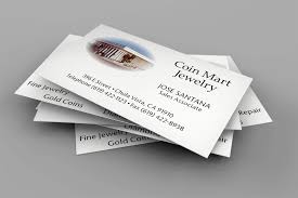 fine jewelry business card enement