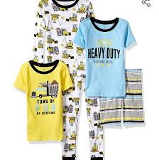 5 Piece Set Of Boys Carters Pjs Size 7 Truck New Nwt