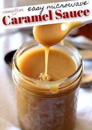 easy caramel sauce in the microwave