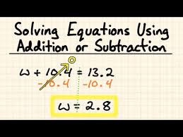 Solving One Step Equations With