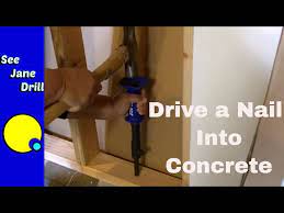 best way to drive a nail into concrete