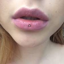 ashley lip piercing healing body