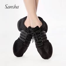 Us 45 97 6 Off Sansha Classic Split Sole Dance Sneakers Salsa Jazz Modern Dance Lace Up Adult Dancing Shoes S37ls In Dance Shoes From Sports