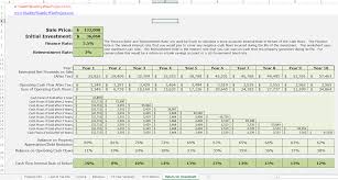 Investment Property Spreadsheet Real Estate Excel Roi Income