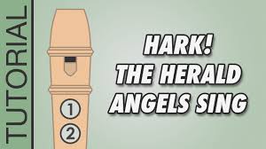 Hark The Herald Angels Sing Recorder Notes Tutorial Easy Christmas Songs