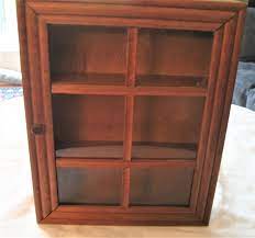 Glass Enclosed Curio Cabinet Wood