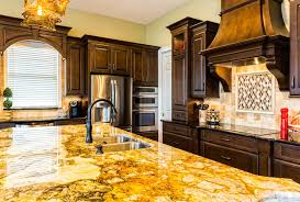 gold granite countertops types