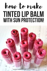 diy tinted lip balm with sun protection