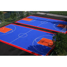 acrylic synthetic basketball court