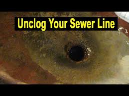 fix unclog your home sewer line