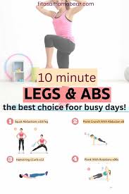 leg and core workout circuit for moms