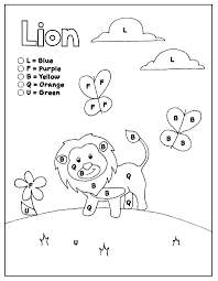 L is for lion coloring page. Coloring Pages By Letter Set 4 Letters L F B Q U How Wee Learn
