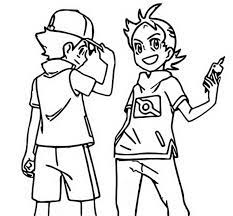 Ash and pikuchu are best friends. Coloring Page Pokemon Season 23 Journeys Goh Ash 3