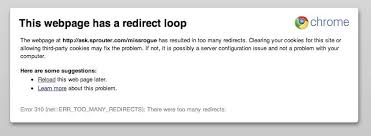 too many redirects wordpress error