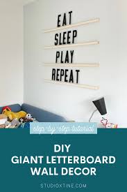 Diy Giant Letterboard Wall Decor