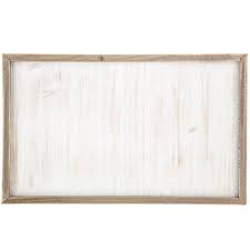 Whitewash Framed Wood Wall Decor