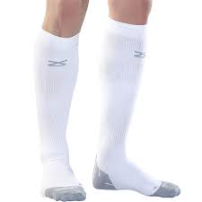 Zensah Tech Compression Socks White