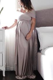 40% off with code flash40. Simple Grey Off Shoulder Maternity Dress For Baby Shower Thecelebritydresses