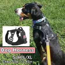 Pet Dog Adjustable Harness Front Clip S M L Xl Reflective Explosion Proof Rushing Oxford Padded