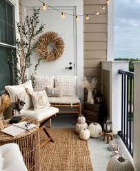 decorate an apartment balcony for fall