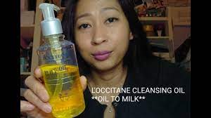 l occitane oil to milk cleansing oil