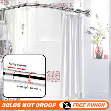 Signaturehardware.com has been visited by 10k+ users in the past month Extendable Curved Shower Curtain Rod U Shaped 201 Stainless Steel Shower Curtain Poles Punch Free Bathroom Curtain Rail 6 Size Towel Bars Aliexpress
