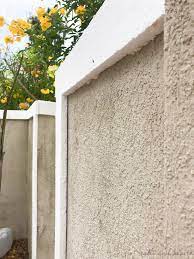 Courtyard Cleanup Stucco Wall Border