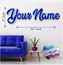 Custom Name Wall Sticker Type Your Name