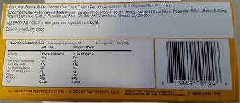 quest protein bar quest nutrition