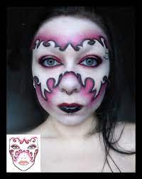 masque a mask face makeup look