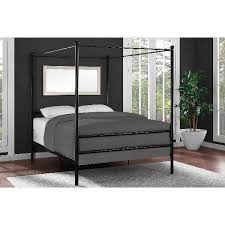 Find canopy bed sets in canada | visit kijiji classifieds to buy, sell, or trade almost anything! Mainstays Metal Canopy Bed Frame Platform Queen Size Black Slats Bedroom Modern For Sale Online Ebay