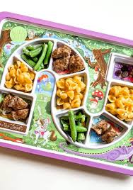 kids dinner tray enhanted forest the