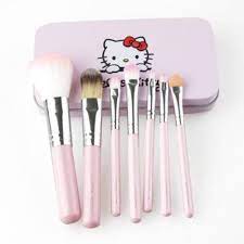 tin box o kitty makeup brushes set