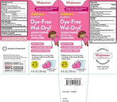 Dye Free Wal Dryl Allergy Childrens Liquid Walgreens