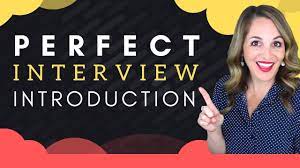 Your practice doesn't need to be formal. How To Introduce Yourself In A Job Interview Best Sample Answer Youtube