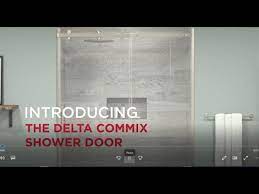 delta commix sliding shower door