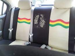 Bob Marley Tan Rasta Car Seat Covers