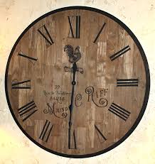 Large Wall Clock Upcycled Tabletop