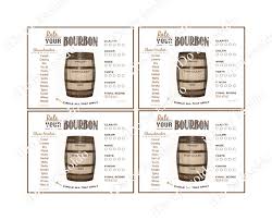 Bourbon Tasting Whiskey Tasting Bourbon Score Card