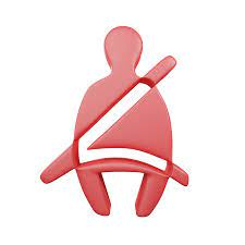 Seatbelt Indicator 3d Icon In