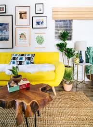 yellow sofa in your living room