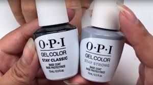 opi gel color top base coat