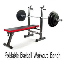 foldable barbell workout bench