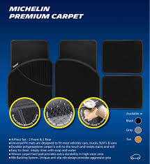 michelin premium carpet car mat black