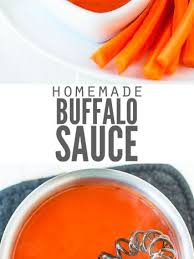 homemade buffalo wing sauce made with