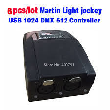6pcs Lot Martin Light Jockey Usb 1024 Dmx 512 Dj Controller