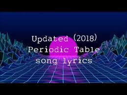 updated periodic table song s
