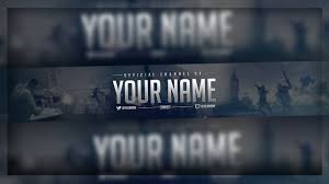 Gaming Youtube Banner Free Template Free Download