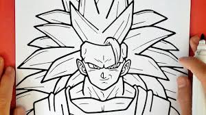 Последние твиты от dragon ball z goku (@super_saiyan_3). How To Draw Goku Ssj3 Youtube